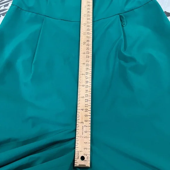 Calvin Klein Women's Green Sleeveless V-Neck Wide Leg Jumpsuit Size 4 Career - Picture 6 of 13